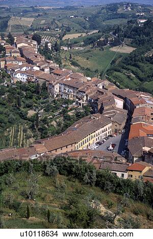 Picture - San Miniato al Monte - rooftop view. Fotosearch