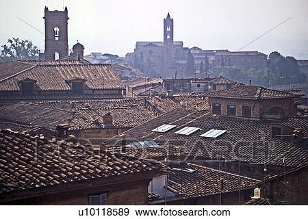 Siena rooftops View Large Photo Image Stock Photo - Siena rooftops . Fotosearch