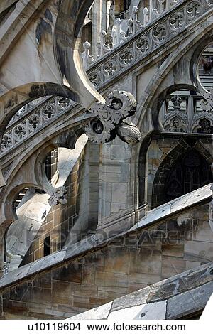 Duomo-ramparts detail View Large Photo Image Picture - Duomo-ramparts detail. Fotosearch