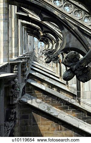 Duomo-ramparts detail View Large Photo Image Picture - Duomo-ramparts detail. Fotosearch