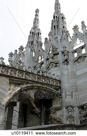 Duomo-ramparts detail View Large Photo Image Stock Image - Duomo-ramparts detail. Fotosearch
