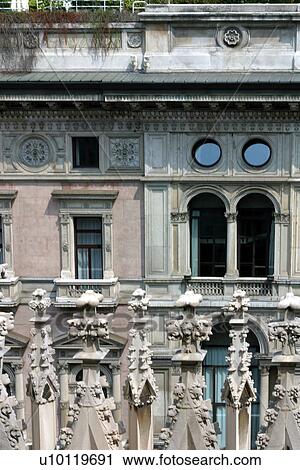 Stock Image -  Duomo- view from ramparts. Fotosearch