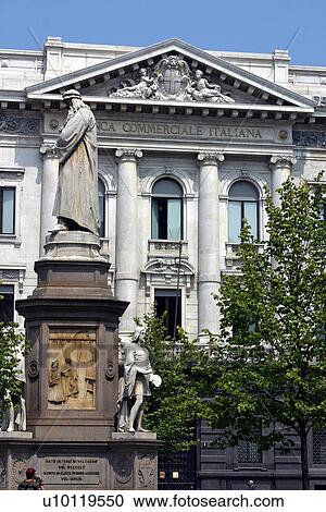 Stock Image - Piazza della Scala-Banca Commerciale. Fotosearch