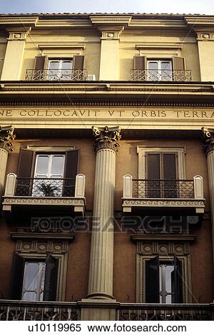 Stock Photography - Architectural Detail-Via Cavour. Fotosearch