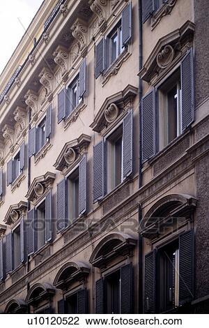 Stock Image - Architectural Detail-windows of Palazzo. Fotosearch