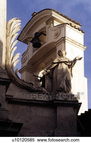 Stock Photography - Detail facade of S. Andrea al Quirinale. Fotosearch