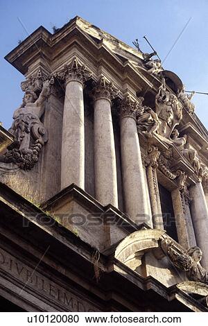 detail facade of Santi Vincenzo e Anastasio View Large Photo Image Stock Image - detail facade of Santi Vincenzo e Anastasio. Fotosearch