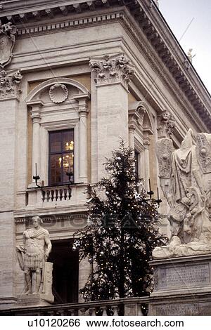Stock Photograph - detail of Palazzo Nuovo, Campidoglio. Fotosearch