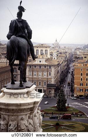 Stock Image - detail of Vittorio Emmanuele Monument. Fotosearch