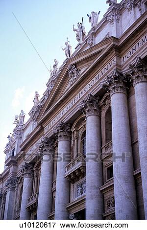 Stock Photo - Exterior S. Peter's-facade. Fotosearch