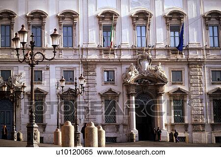 Stock Photography -  Palazzo Facade facing Piazza del Quirinale. Fotosearch