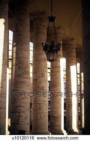 Stock Photograph -  Piazza S. Peter's-Bernini Columns. Fotosearch