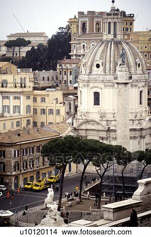 Picture - view from Vittorio Emmanuele monument. Fotosearch