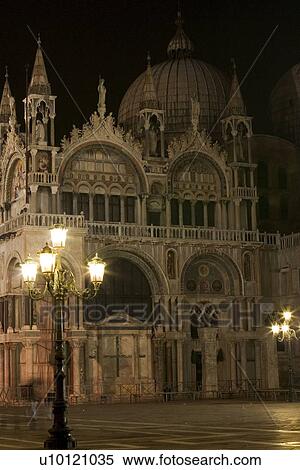 Stock Photography - St Marks Cathedral in St Marks Piazza. Fotosearch