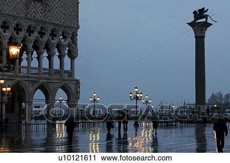 Ventian winged lion on column in St Marks Piazza View Large Photo Image Stock Image - Ventian winged lion on column in St Marks Piazza. Fotosearch