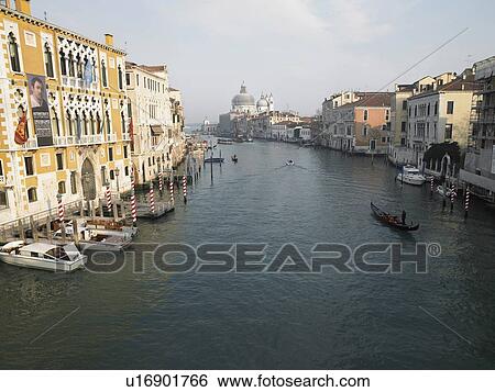 Stock Photograph - View of Grand Canal. Venice, Italy.. Fotosearch