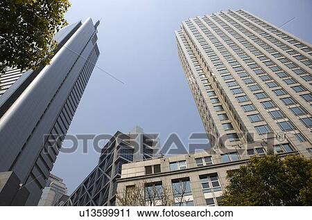 China, Beijing, Skyscrapers in business district View Large Photo Image Stock Image - China, Beijing, Skyscrapers in business district. Fotosearch
