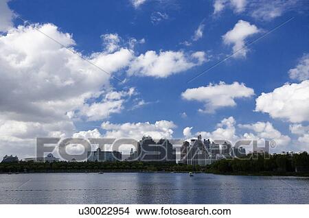 China, Shanghai, an peace river and modern buildings View Large Photo Image Picture - China, Shanghai, an peace river and modern buildings. Fotosearch