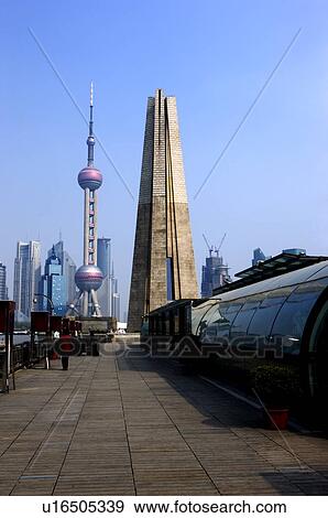 China, Shanghai, heroes of the revolution monument View Large Photo Image Stock Photo - China, Shanghai, heroes of the revolution monument. Fotosearch