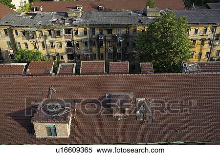China, Shanghai, high angle view of residential district and roof View Large Photo Image Stock Photography - China, Shanghai, high angle view of residential district and roof. Fotosearch