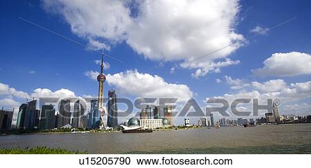 China, Shanghai skyline View Large Photo Image Stock Image - China, Shanghai skyline. Fotosearch
