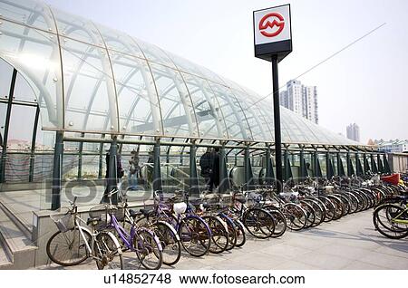 Stock Photo - China, Shanghai, The subway station. Fotosearch