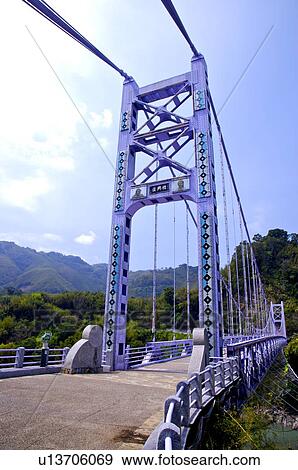 Fuxing suspension bridge, Taoyuan View Large Photo Image Stock Photo - Fuxing suspension bridge, Taoyuan. Fotosearch
