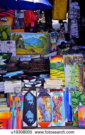 Paint on sale in Bali, Indonesia View Large Photo Image Stock Photography - Paint on sale in Bali, Indonesia. Fotosearch