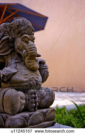 Stock Photo - Sculpture of elephant in Bali, Indonesia. Fotosearch
