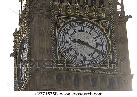 Stock Photo - Big Ben, Building Exterior, Building Structure, Clock, Clock Face, Clock Tower. Fotosearch