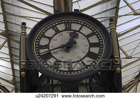 Stock Image - Circular, Classic, Clock, Clock Face, Close-Up. Fotosearch