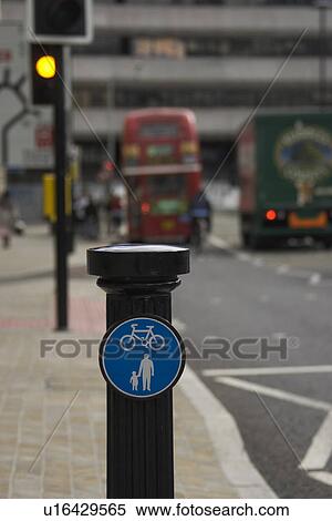 Stock Photography - Close-Up, Crossing Sign, Day, Outdoors. Fotosearch