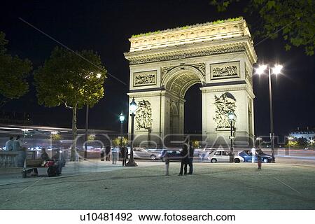 Stock Image - landmark, Europe, France, Paris, sky, outdoor. Fotosearch