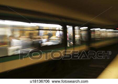 Stock Photograph - travel, commute, commuting, commuter, locomotive, station. Fotosearch