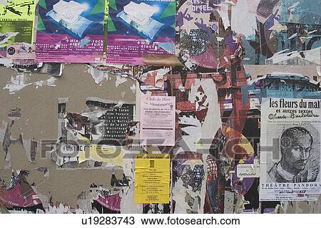 wall, papers, posters, advertisements, pasted View Large Photo Image Stock Image - wall, papers, posters, advertisements, pasted. Fotosearch