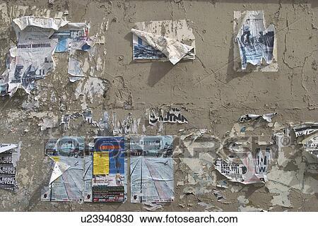 wall, papers, posters, advertisements, pasted View Large Photo Image Stock Image - wall, papers, posters, advertisements, pasted. Fotosearch