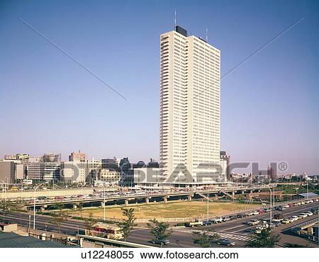 A high-rise building View Large Photo Image Stock Photography - A high-rise building. Fotosearch