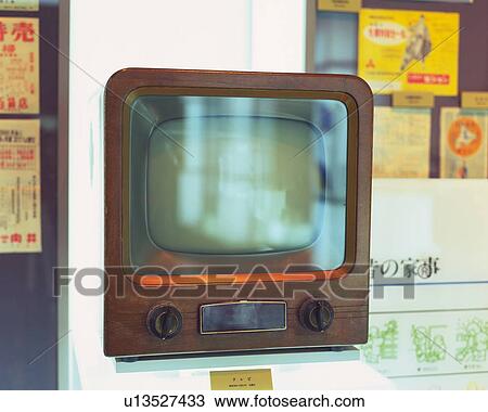 Stock Image - An antique television. Fotosearch