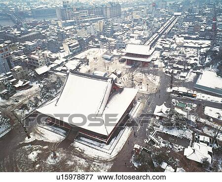 Stock Photo - Asakusa Temple in Showa. Fotosearch
