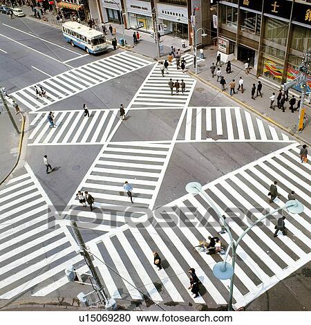 Crossings in Shinjuku in Showa View Large Photo Image Stock Image - Crossings in Shinjuku in Showa. Fotosearch