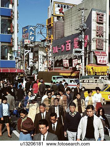 Crowded street View Large Photo Image Stock Image - Crowded street. Fotosearch