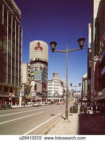 Ginza in Showa View Large Photo Image Stock Image - Ginza in Showa. Fotosearch
