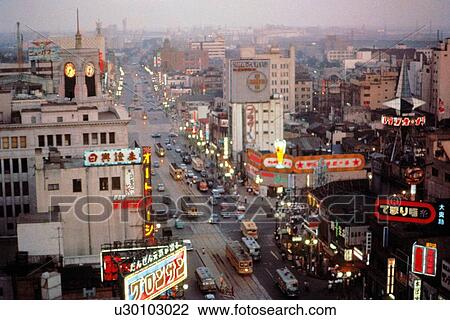 Ginza in Showa View Large Photo Image Stock Image - Ginza in Showa. Fotosearch