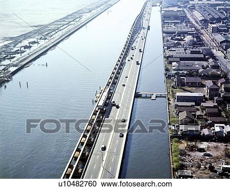 Keihin canal in Showa View Large Photo Image Stock Image - Keihin canal in Showa. Fotosearch