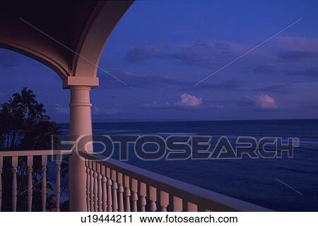 Stock Image - Balcony of Hotel Room. Fotosearch