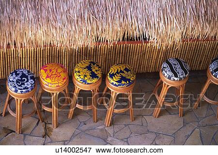 Stock Photo - Bar Counter at Resort, High Angle View. Fotosearch