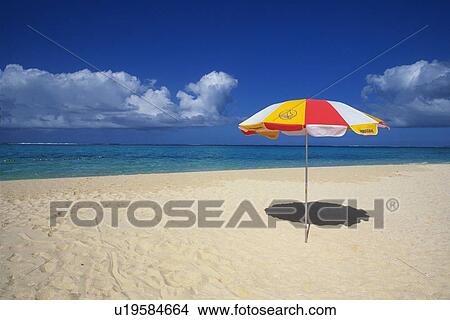 Colorful Sunshade at a Beach, Outdoors View Large Photo Image Picture - Colorful Sunshade at a Beach, Outdoors. Fotosearch