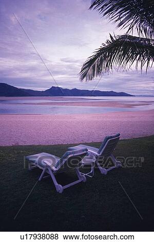 Stock Photo - Deckchair at Beach. Fotosearch