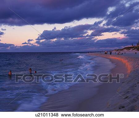 A Beach in the Twilight, Pan Focus View Large Photo Image Stock Photo - A Beach in the Twilight, Pan Focus. Fotosearch