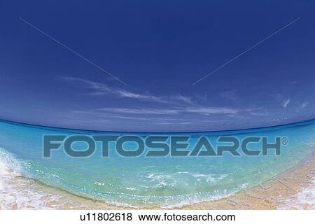 Blue Sky and the Tropical Beach, Pan Focus View Large Photo Image Stock Photo - Blue Sky and the Tropical Beach, Pan Focus. Fotosearch